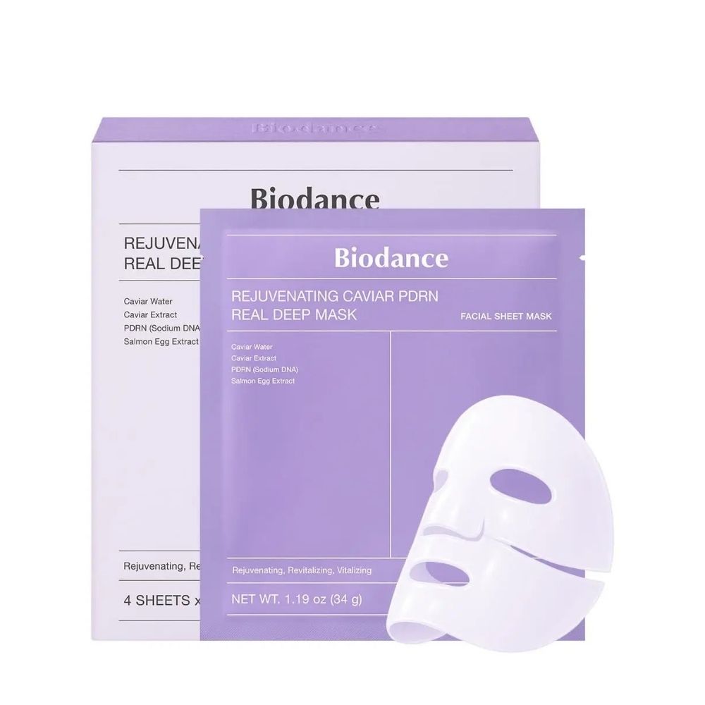 Biodance – Rejuvenating Caviar PDRN Real Deep Mask 34g x 4pcs
